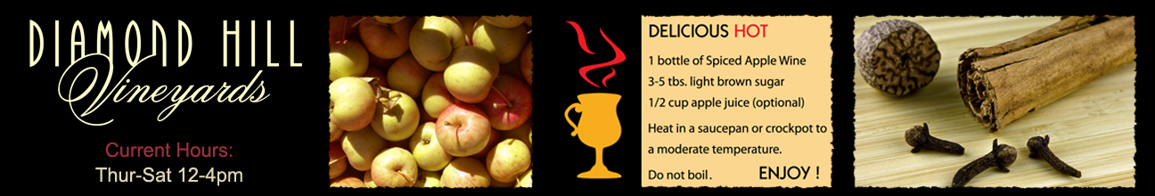 Harvested apples, Heating instructions for wine, Spices used in winemaking process.